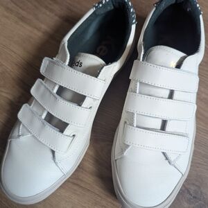 Keds White Velcro Strap Sneakers
